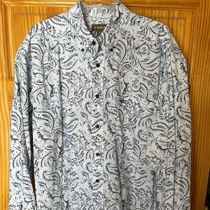 Ariat Long Sleeve Button Down Shirt Paisley XL
